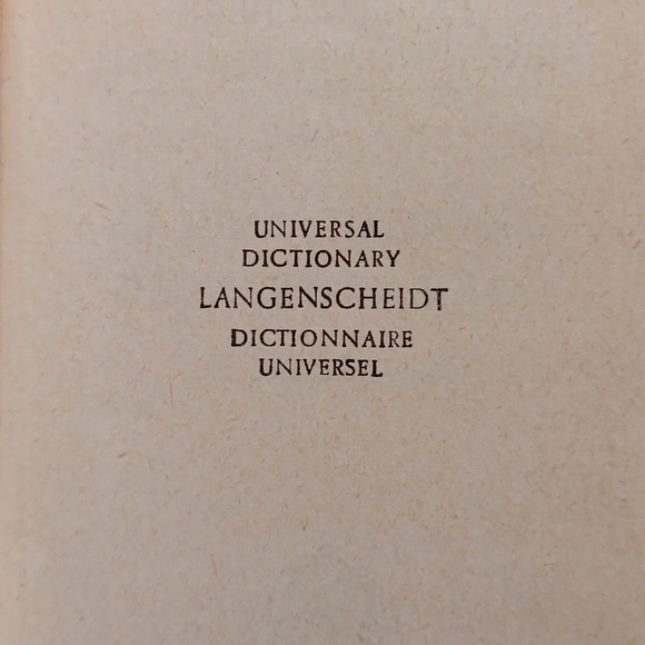 60s Vintage Mini French English Universal Pocket Dictionary, Barnes & Noble Book - Picture 6 of 10